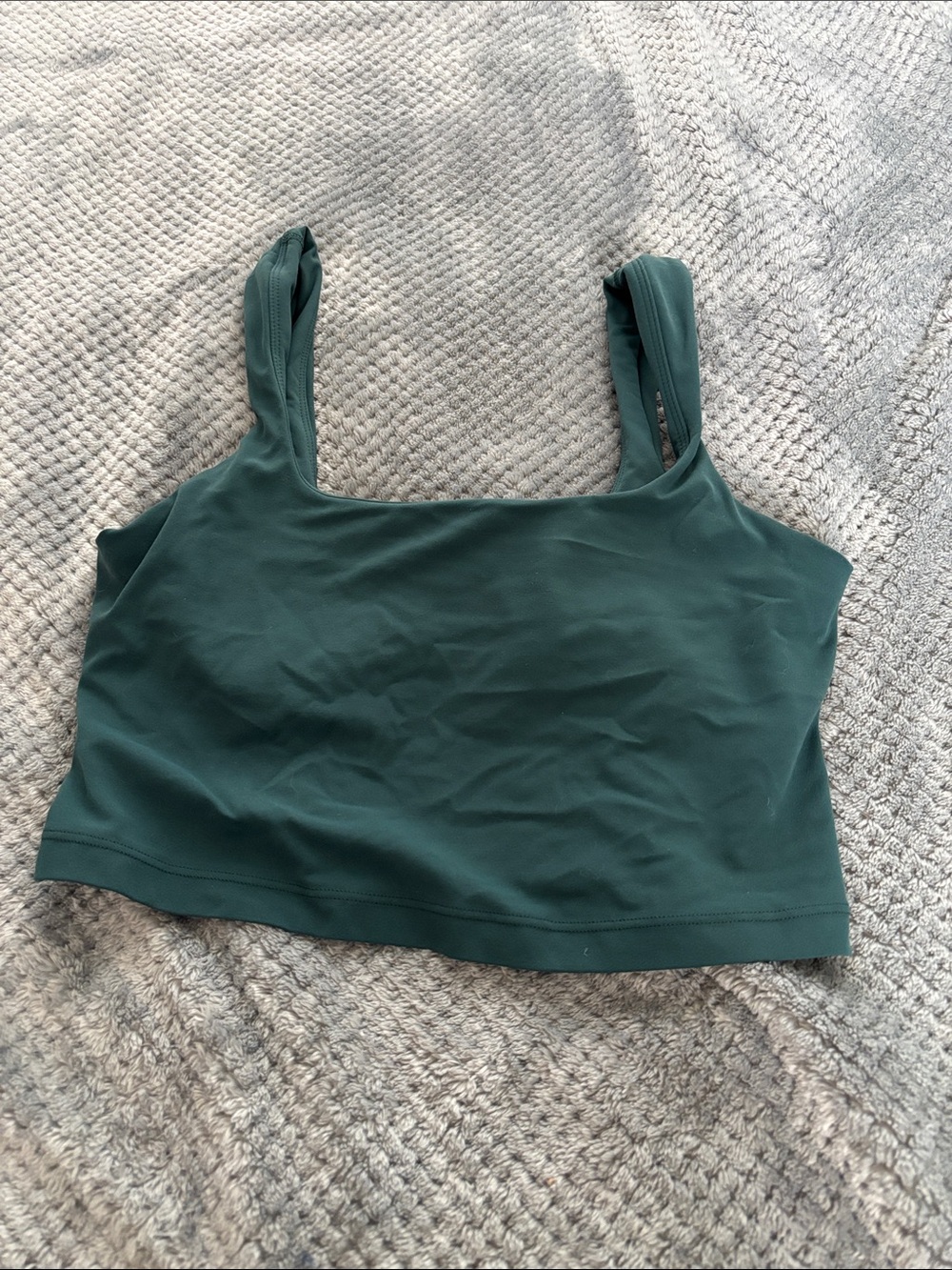 Athleta Dark Green Crop Tank Top